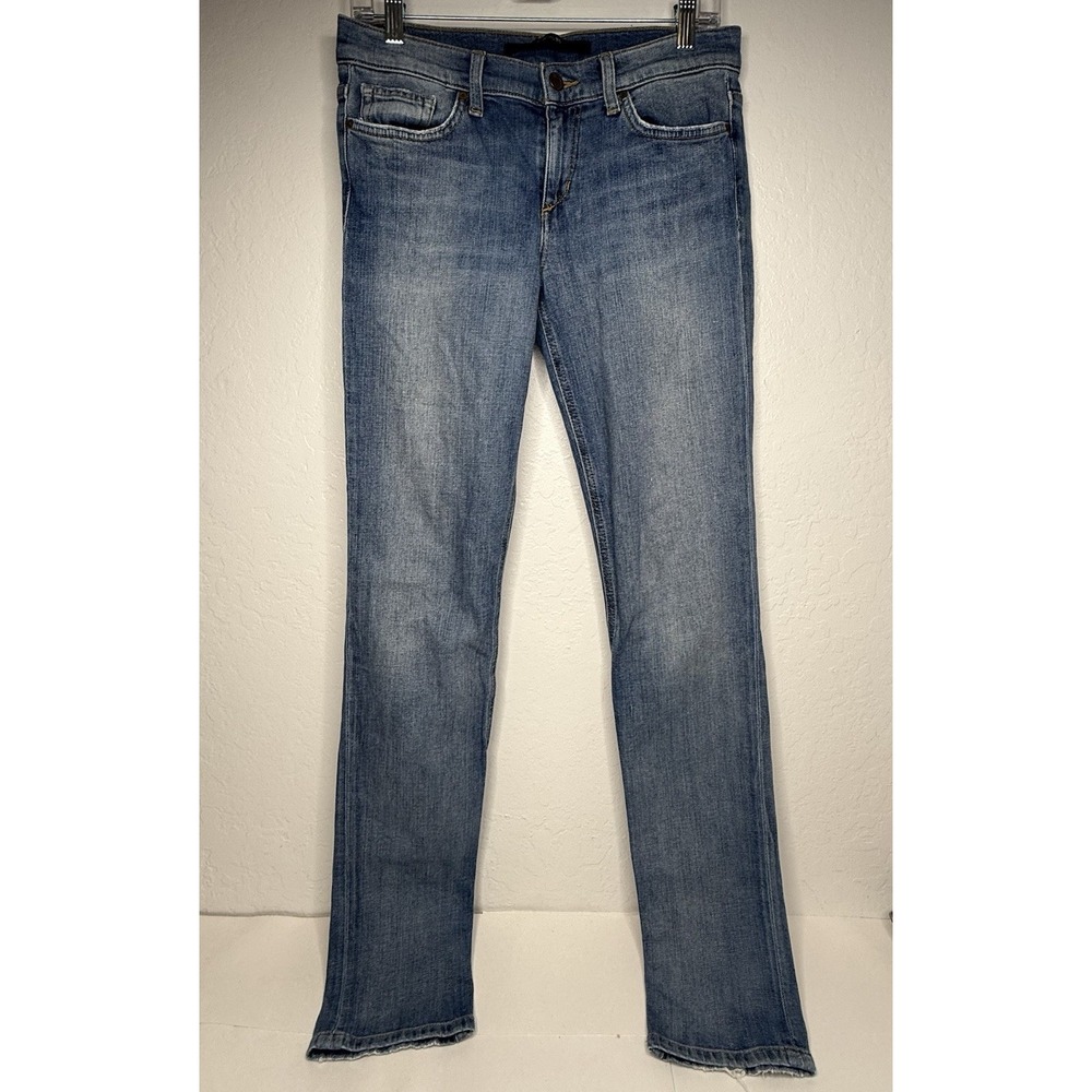 Joe's Jeans Straight Leg Womens Size 27 Y2K Grunge Fade School‎ Distressed Mid
